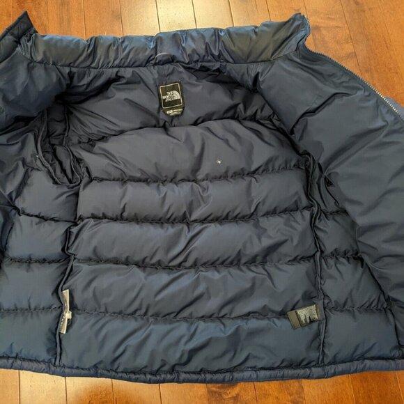 The North Face Nuptse Men's Navy Blue Jacket In Size Large - Picture 15 of 16